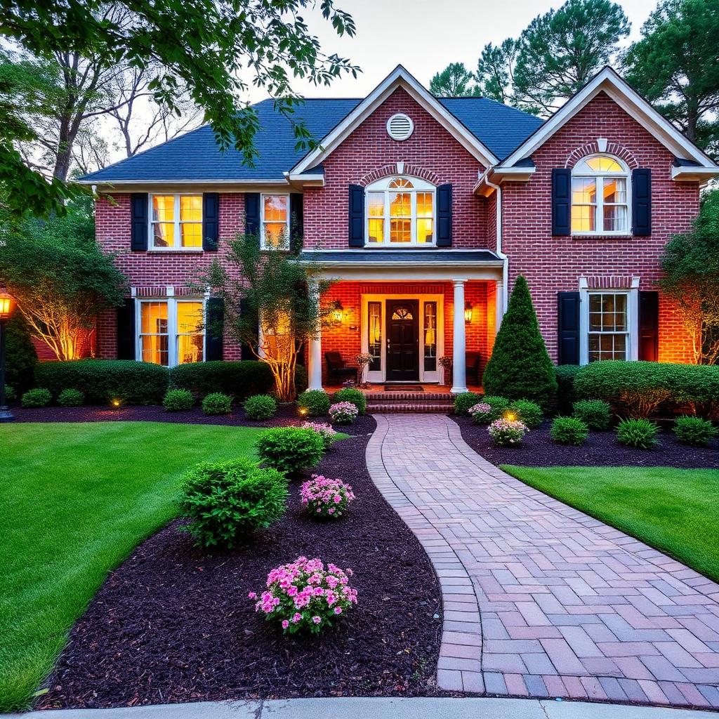 Professionally landscaped Charlotte home